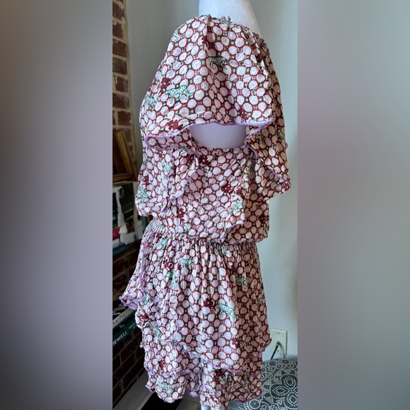 POUPETTE ST BARTH Elsa Floral Mini Dress-Size Medium-Preowned - Picture 6 of 10